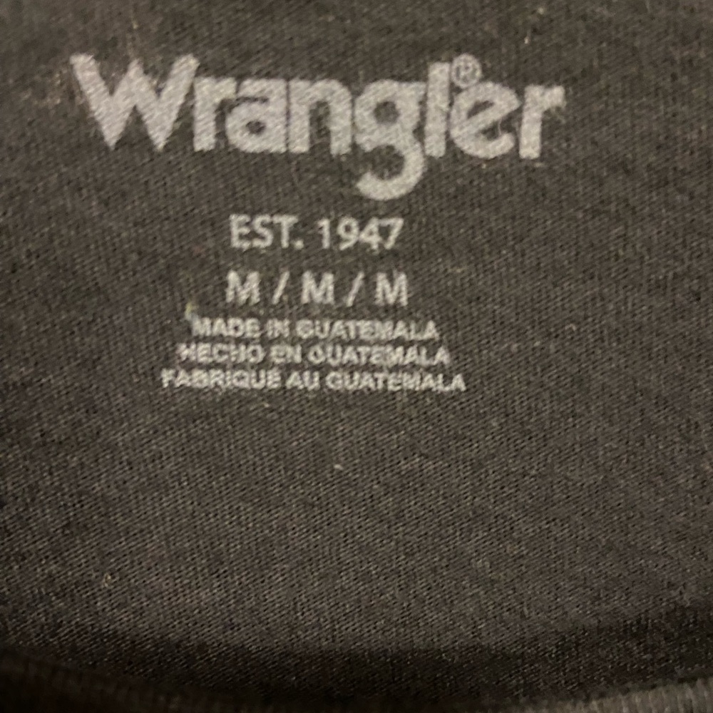 Wrangler Charcoal Long Sleeve Tee Shirt - Picture 12 of 12